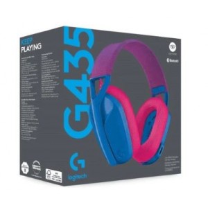 Logitech G435 Lightspeed Wireless Gaming Headset - Blue and Raspberry