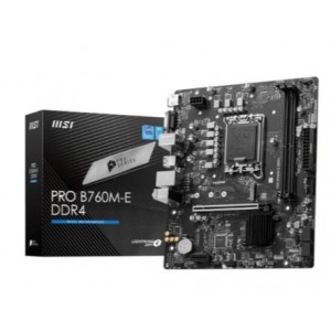 MSI PRO B760M-E Intel 1700 M-ATX Motherboard – Black