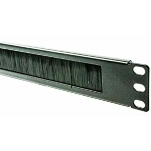 LinkQnet 1U Brush Panel with Short Base Plate with Screws