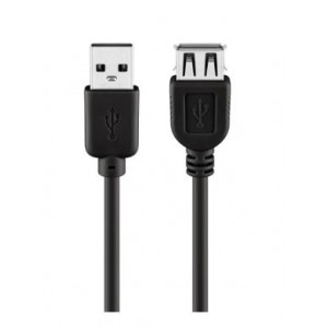 Goobay USB 2.0 Hi-Speed Extension 3m Cable - Black