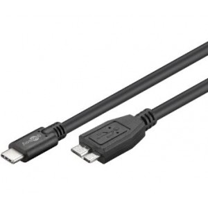 Goobay USB-C to Micro-B 3.0 1m Cable - Black