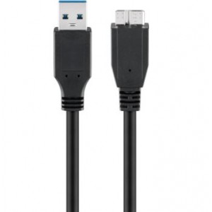 Goobay USB 3.0 A to Micro B SuperSpeed 1m Cable - Black