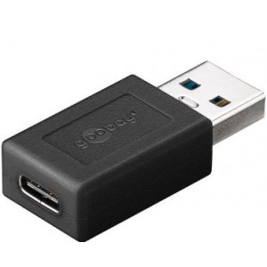 Goobay USB 3.0 to USB-C SuperSpeed Adapter - Black