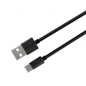 Astrum Verve UC20 1m USB-A to USB-C Cable - Black