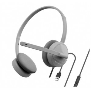 Alcatroz XP-1U USB Wired Headset with Microphone - Dark Grey