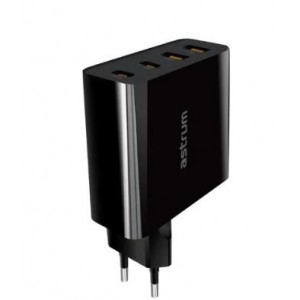 Astrum Pro PD100 Wall Adapter Charger with 2 x USB Type-C PD 65W and 2 x USB-A QC 18W Ports