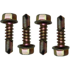 Solarix Hexagon Head Self Tapping Screw - Pack of 4