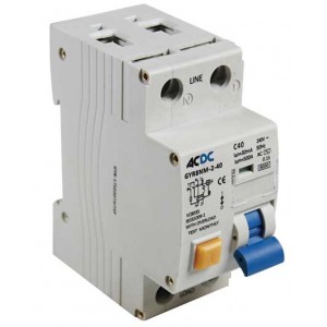 ACDC Earth Leakage Relay 2 Pole 40AMP Op