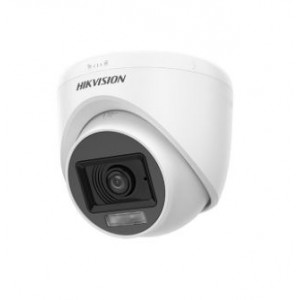 Hikvision HD-TVI Turret 2MP Hybrid Light Audio IR 20m WL 20m 2.8mm Dome Camera