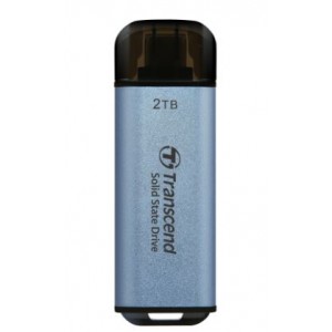 Transcend ESD300C 2TB Smallest USB-C Portable SSD - Baby Blue