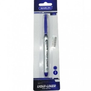 Marlin Liqui Liner Roller Ball Pen - Blue - Single