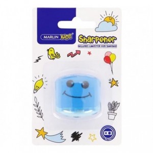 Marlin Kids 2 Hole Sharpener With Container - Blue