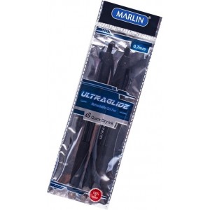 Marlin Ultraglide Retractable Ballpoint Pen - Black - 2 Pack