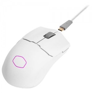 Cooler Master MM712 Hybrid 3-in-1 USB/ Wireless/ Bluetooth Lightweight RGB Ambidextrous Gaming Mouse - White