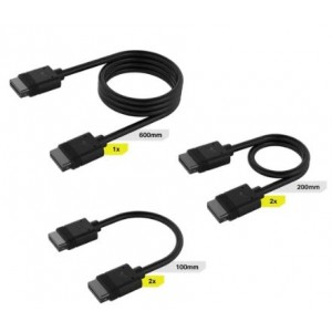 Corsair iCUE Link Cable Kit with Straight Connectors - Black
