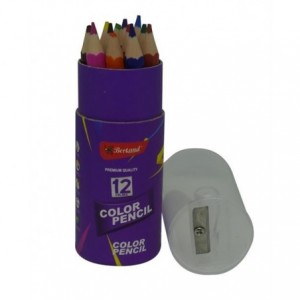 Brainware Bertand 12 Short Colour Pencils With Sharpener