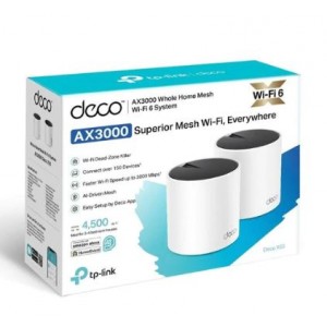 TP-Link Deco X55 AX3000 Whole Home Mesh Wi-Fi 6 System - 2-pack