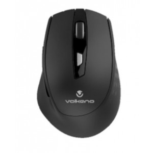 Volkano Chrome Series 2.4Ghz Ergonomic Wireless Mouse - Black