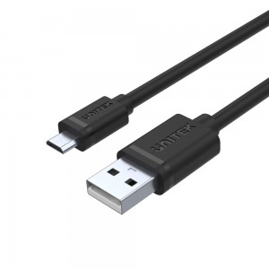 Unitek 1m USB2.0 Type-A Male to Micro USB Male Cable (Y-C451GBK)