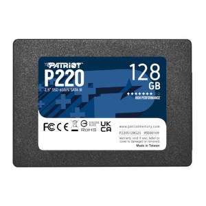 Patriot P220 2.5″ 128GB SATA Solid State Drive – Black