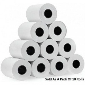 Postron Thermal 57mm X 40mm Credit Card Paper 10 Rolls Per Pack