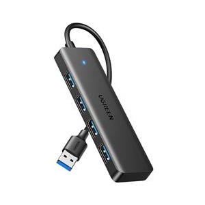UGreen 25946 4-in-1 USB-A 3.0 Male To USB-A Female 4Port Hub - Black