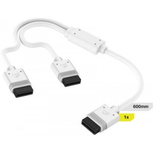 Corsair iCUE Link Cable 1x 600mm Y-Cable with Straight Connectors - White