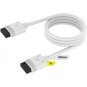 Corsair iCUE Link Cable 1x 600mm with Straight Connectors - White