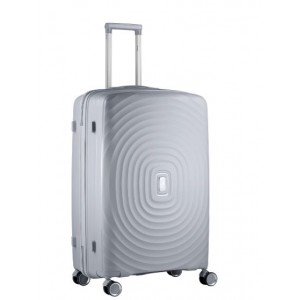 Travelwize Ripple 4-Wheel Spinner ABS Luggage Platinum - 75 cm