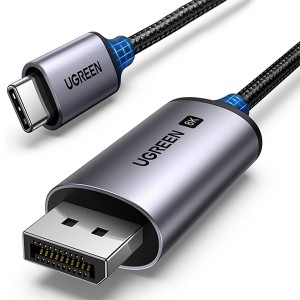 UGreen 25158 USB-C Male to DisplayPort 1.4 Male 2m Braided Cable - Black