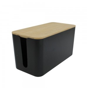 Cable Cord Concealing Box - with Bamboo Lid