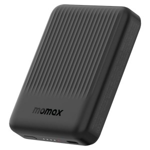 Momax Q.Mag Minimal Magnetic Wireless Battery Pack - 5000mAh - Black