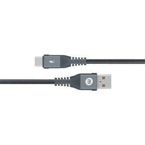 Momax EliteLink USB-C to USB-A 5A Triple Braided Cable - 1.2m - Space Grey