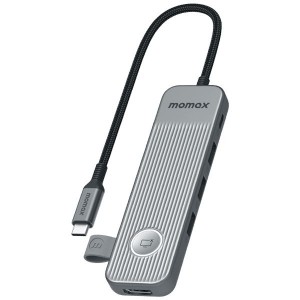 Momax OneLink 6-in-1 Multi-Function USB-C Hub - Space Grey