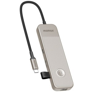 Momax OneLink 8-in-1 Multi-Function USB-C Hub - Titanium
