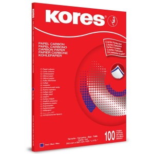 Kores Carbon Paper A4 Blue 100 Sheets