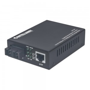 Intellinet 507349 Gigabit Ethernet Single Mode Media Converter - New - Open Box