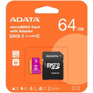 Adata Premier MicroSDXC Card 64GB with Adapter