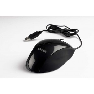 Mecer MM-U03BK USB Optical Wheel Mouse - Black