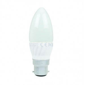 ACDC 230VAC 3W B22 LED Candle Lamp - Cool White