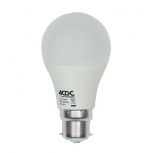 ACDC 230VAC 9W B22 LED Lamp - Cool White
