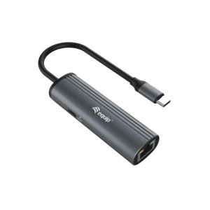 Equip 133486 USB-C to RJ45 Gigabit Network + 100W USB PD Adapter