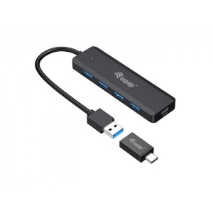 Equip 128959 4-Port USB 3.2 Gen 1 Hub with USB-C Adapter