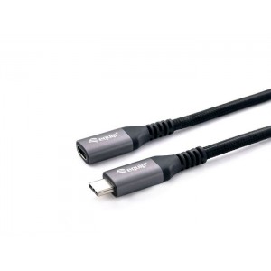 Equip 128370 USB 3.2 Gen 2 C to C Extension Cable - 0.5m - Black