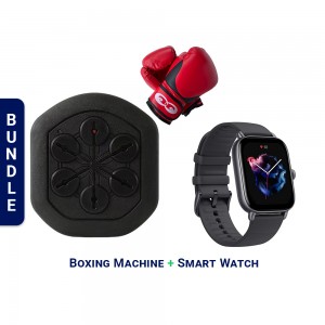 Music Boxing Machine &amp; Smart Watch - Intelligent Boxing Training Equipment (Smart Health Bundle)
