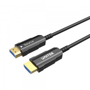 Unitek C11072BK | 20m 4K @60Hz HDMI2.0 Fibre Optic Cable