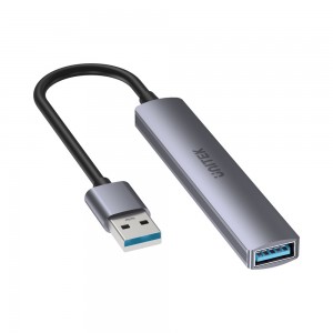 Unitek H1208A | 4-Port USB Hub (3× Ports 480Mbps- 1× Port 5Gbps)
