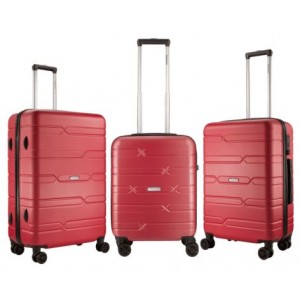 Travelwize Bondi ABS 4-Wheel Spinner 55cm Luggage - Red