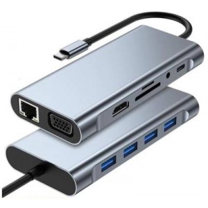 Microworld USB Type-C 11 in 1 Dock