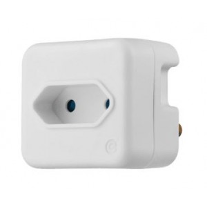Switched Top Loader 3 Pin to 1x5A Euro Adaptor - White